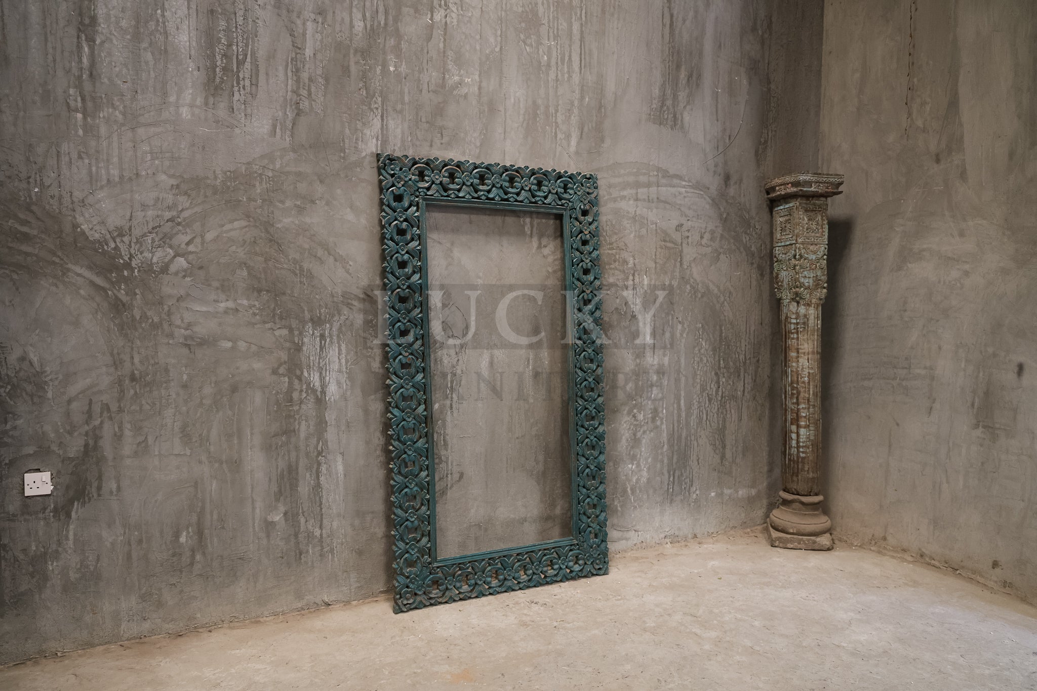 Carved Vibrant Mirror Frame