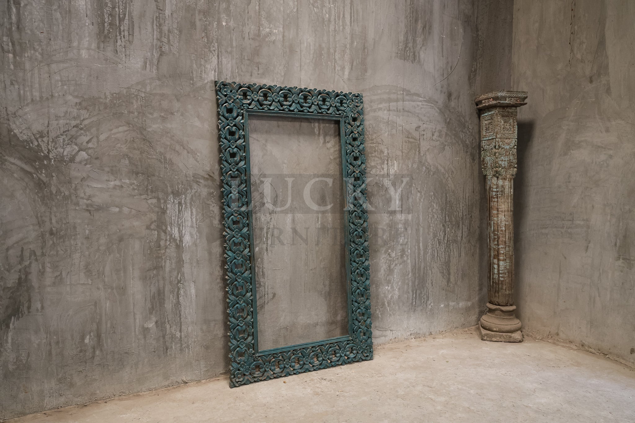 Carved Vibrant Mirror Frame