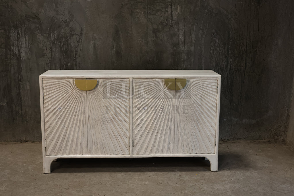 Carved love collection 4 door sideboard.