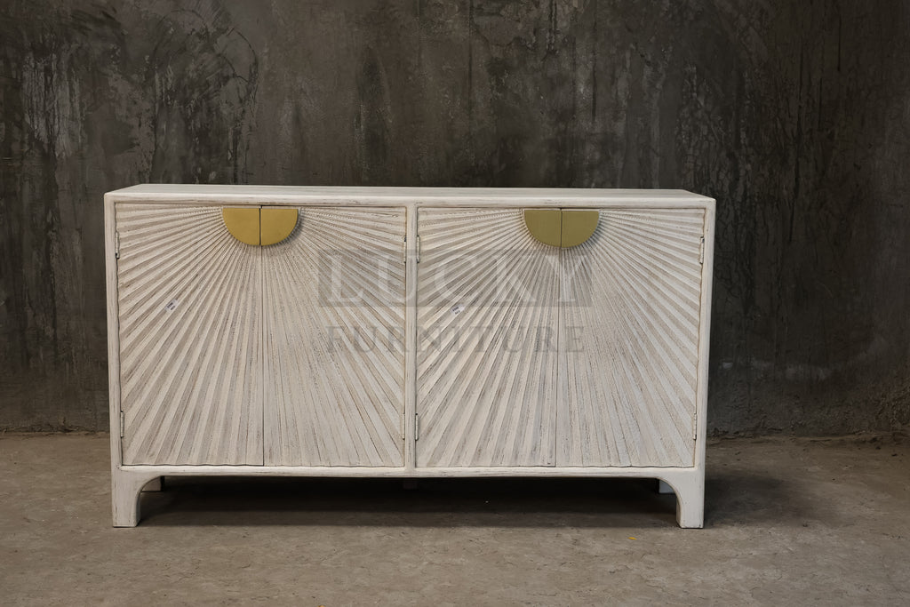 Carved love collection 4 door sideboard.
