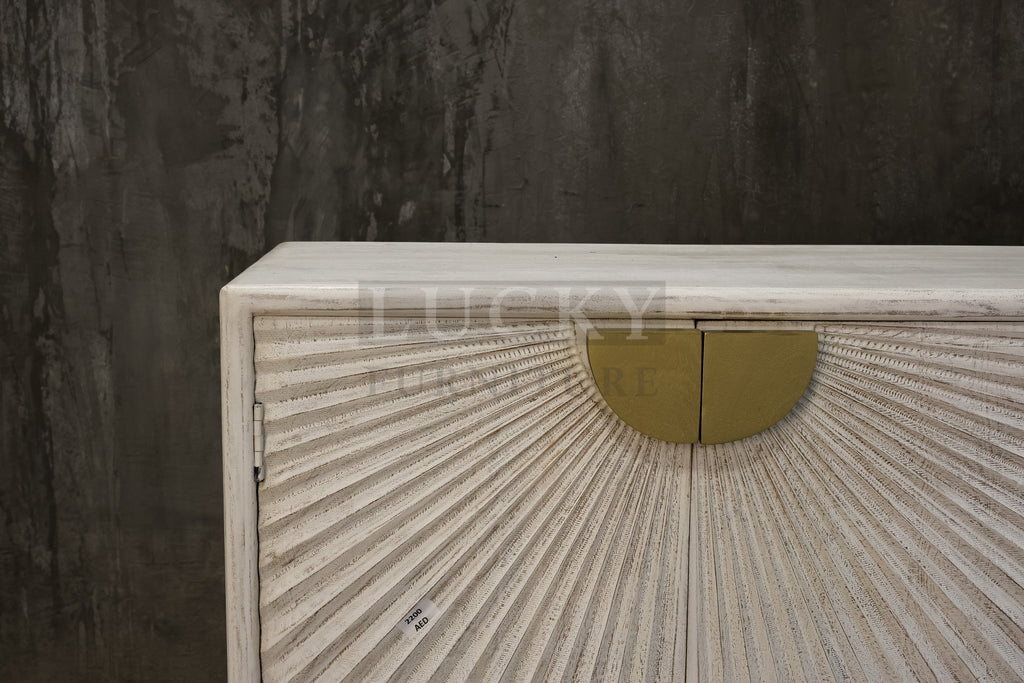Carved love collection 4 door sideboard.