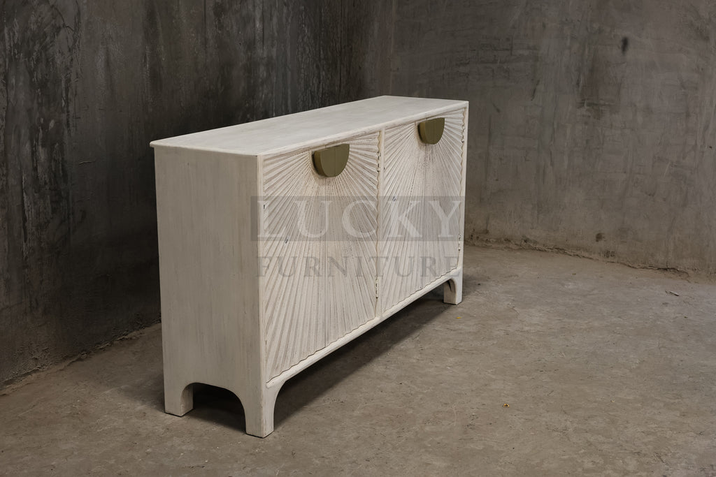 Carved love collection 4 door sideboard.