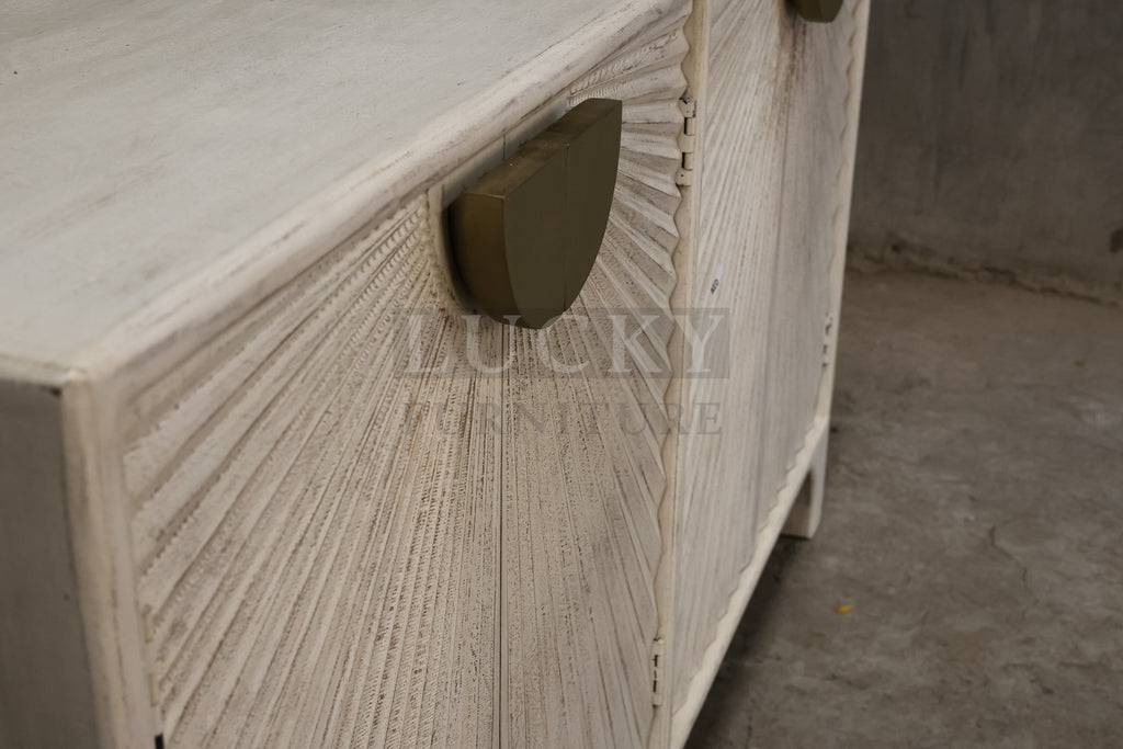 Carved love collection 4 door sideboard.
