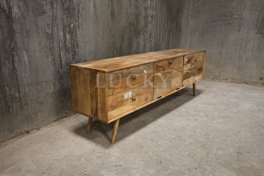 Mango wood tv stand.