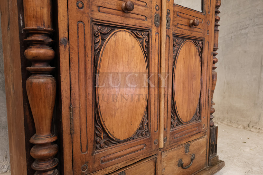 Victorian Vintage Cabinet teak wood.