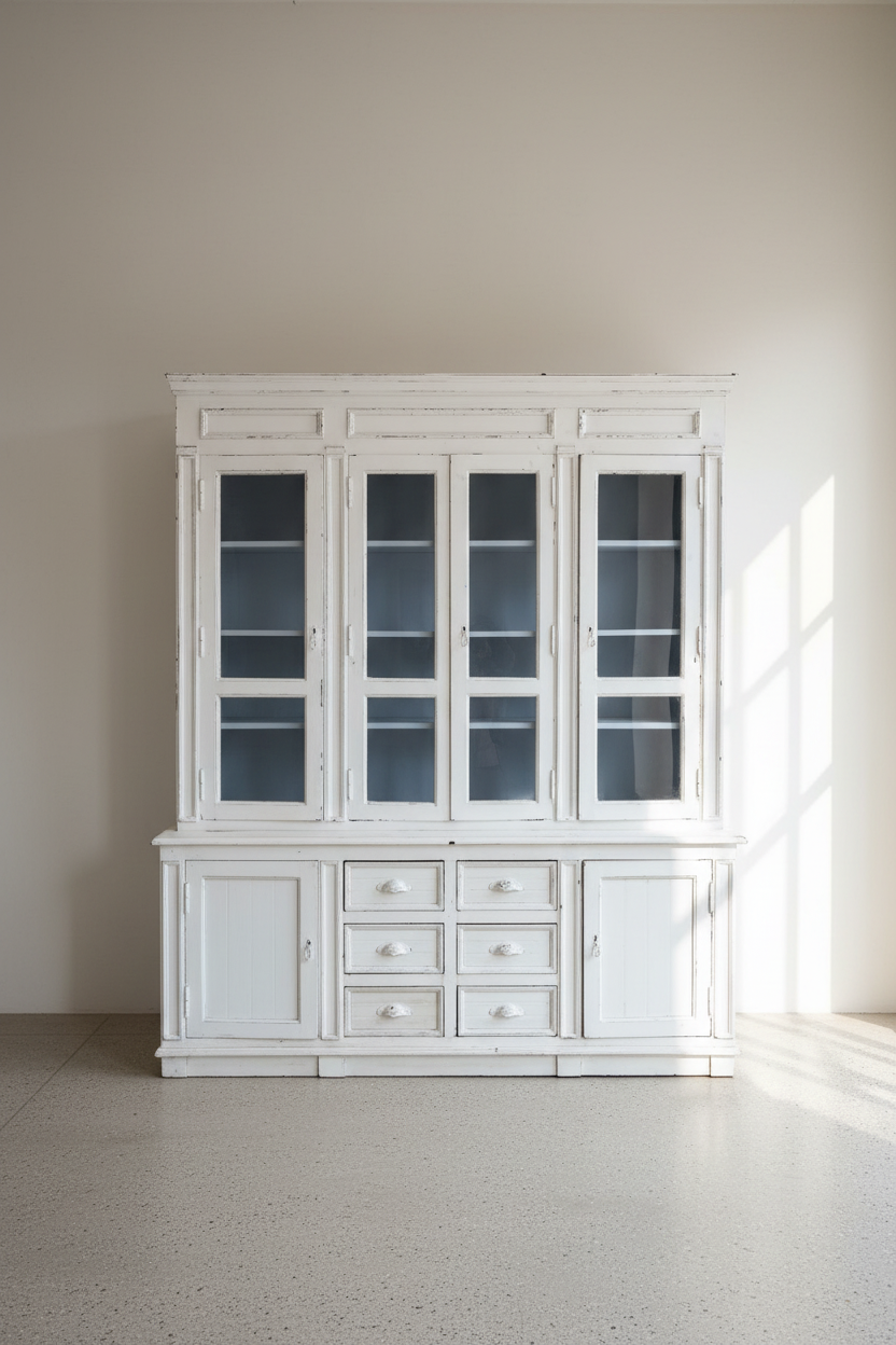 Classic 2 part XL Glass cabinet.