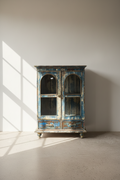 Vintage distressed one off glass cabinet.