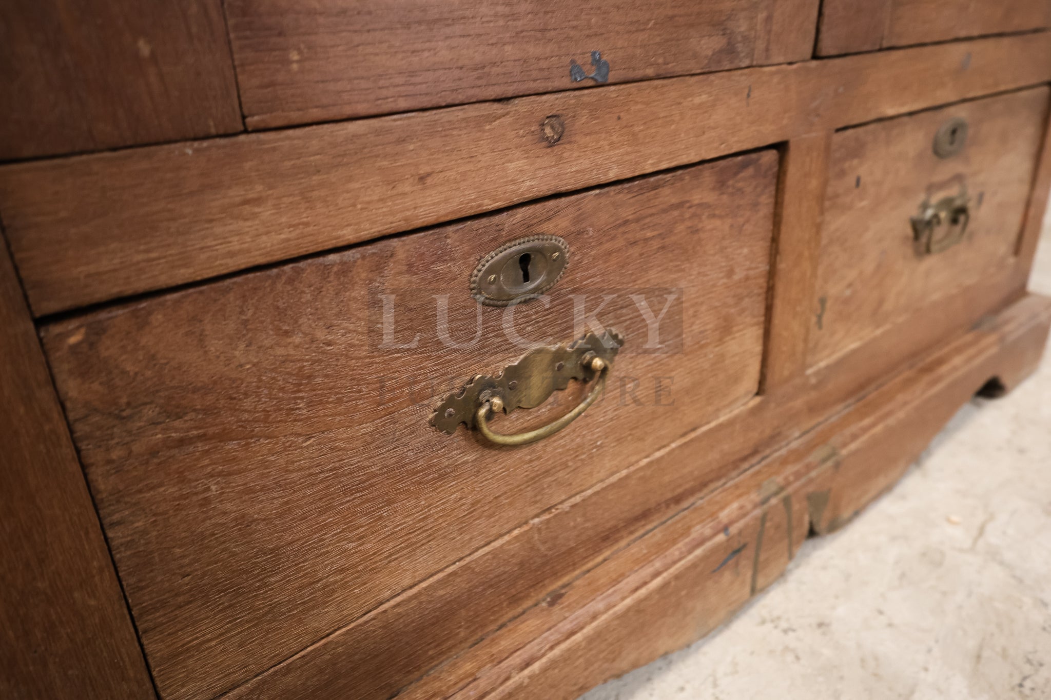 Vintage tiled cabinet teak wood.