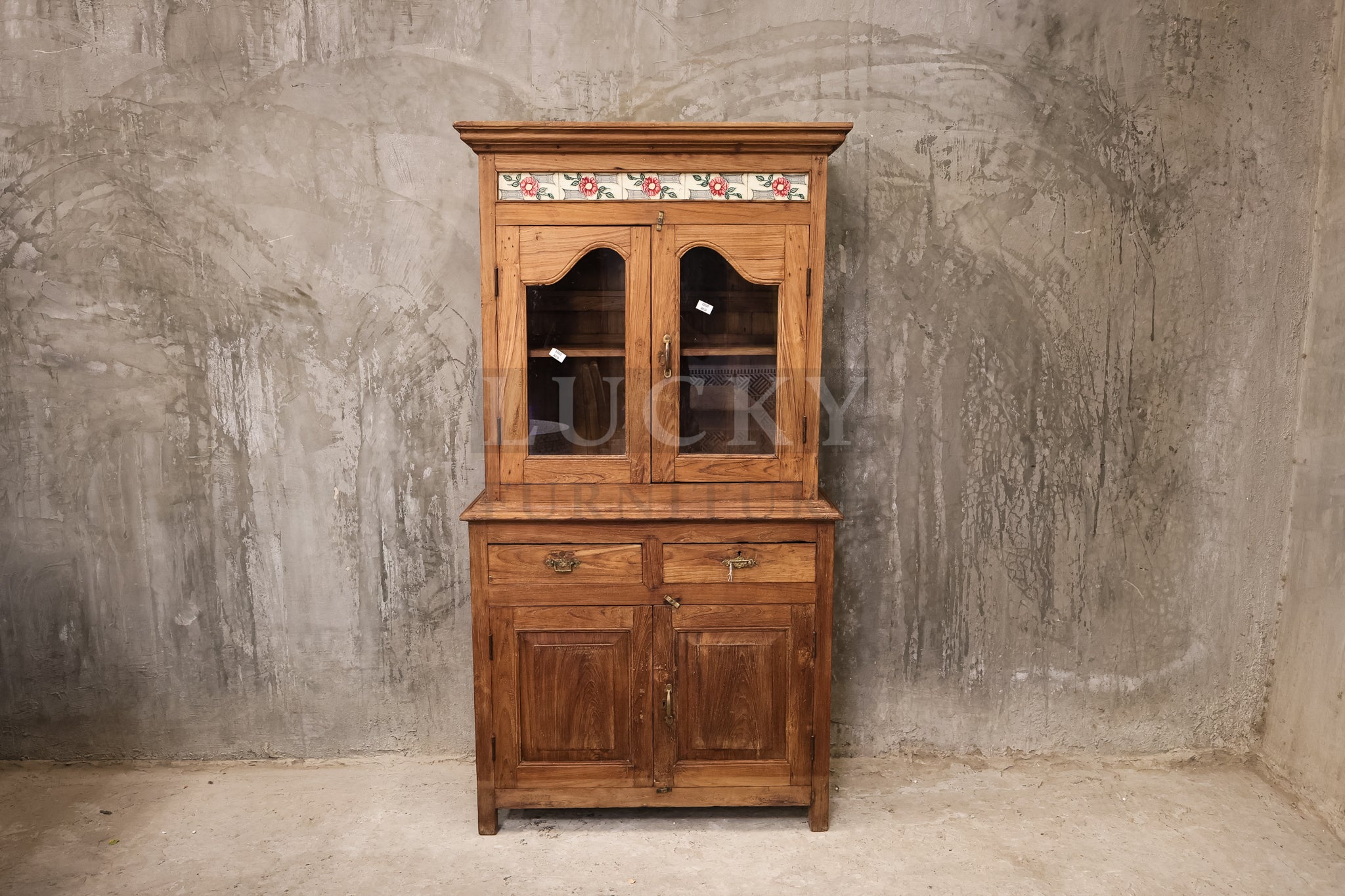Vintage Victorian Cabinet teak wood.