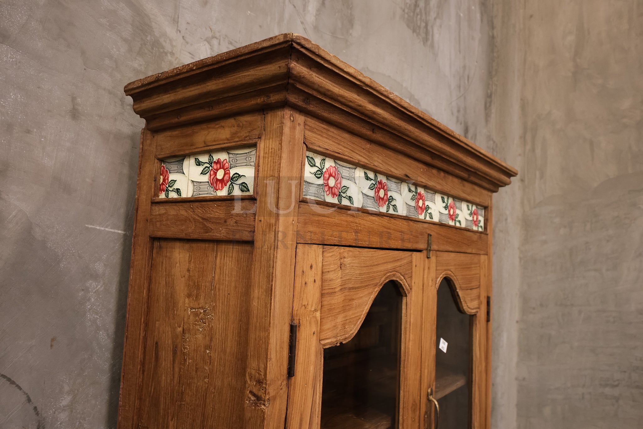 Vintage Victorian Cabinet teak wood.