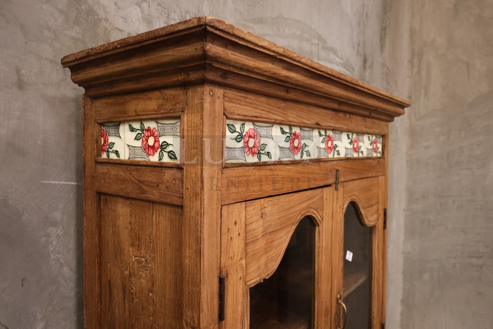Vintage Victorian Cabinet teak wood.