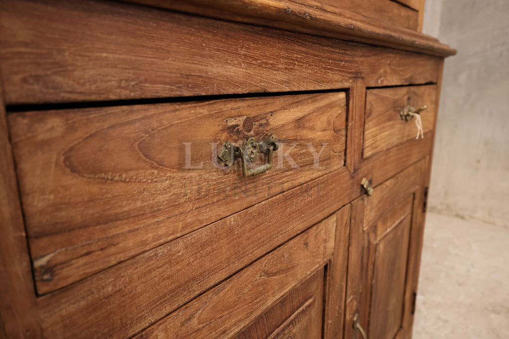 Vintage Victorian Cabinet teak wood.