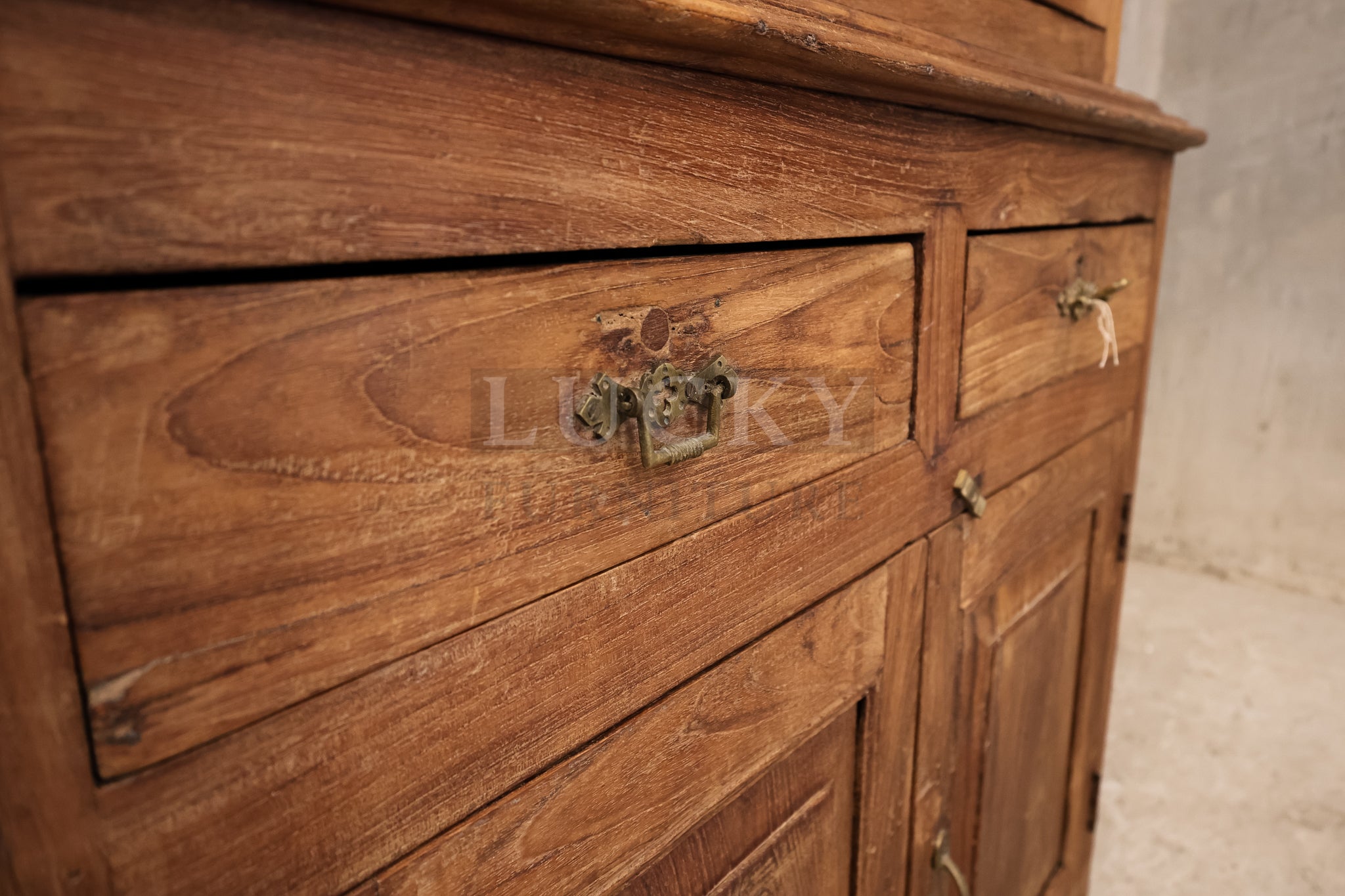 Vintage Victorian Cabinet teak wood.