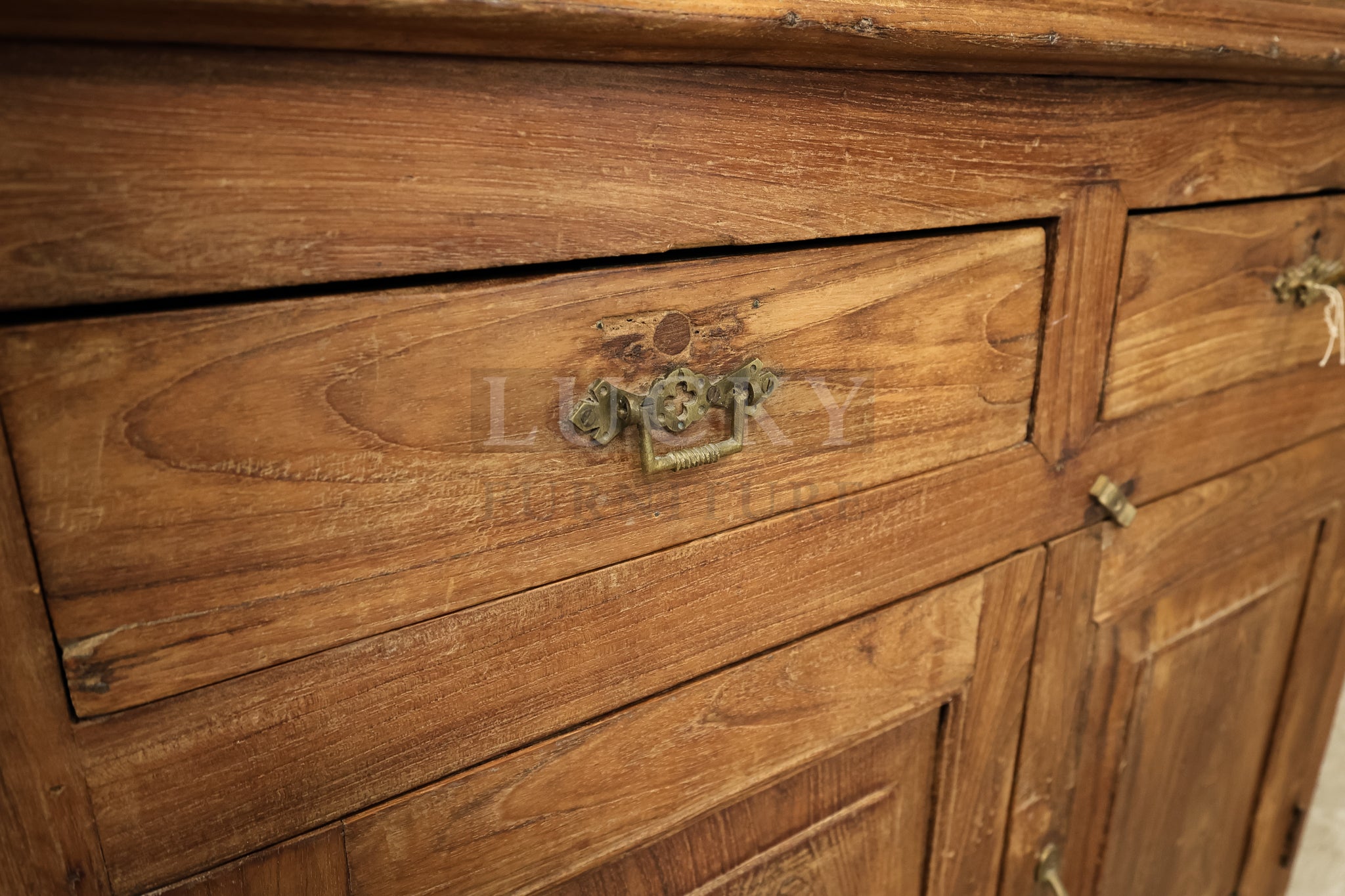Vintage Victorian Cabinet teak wood.