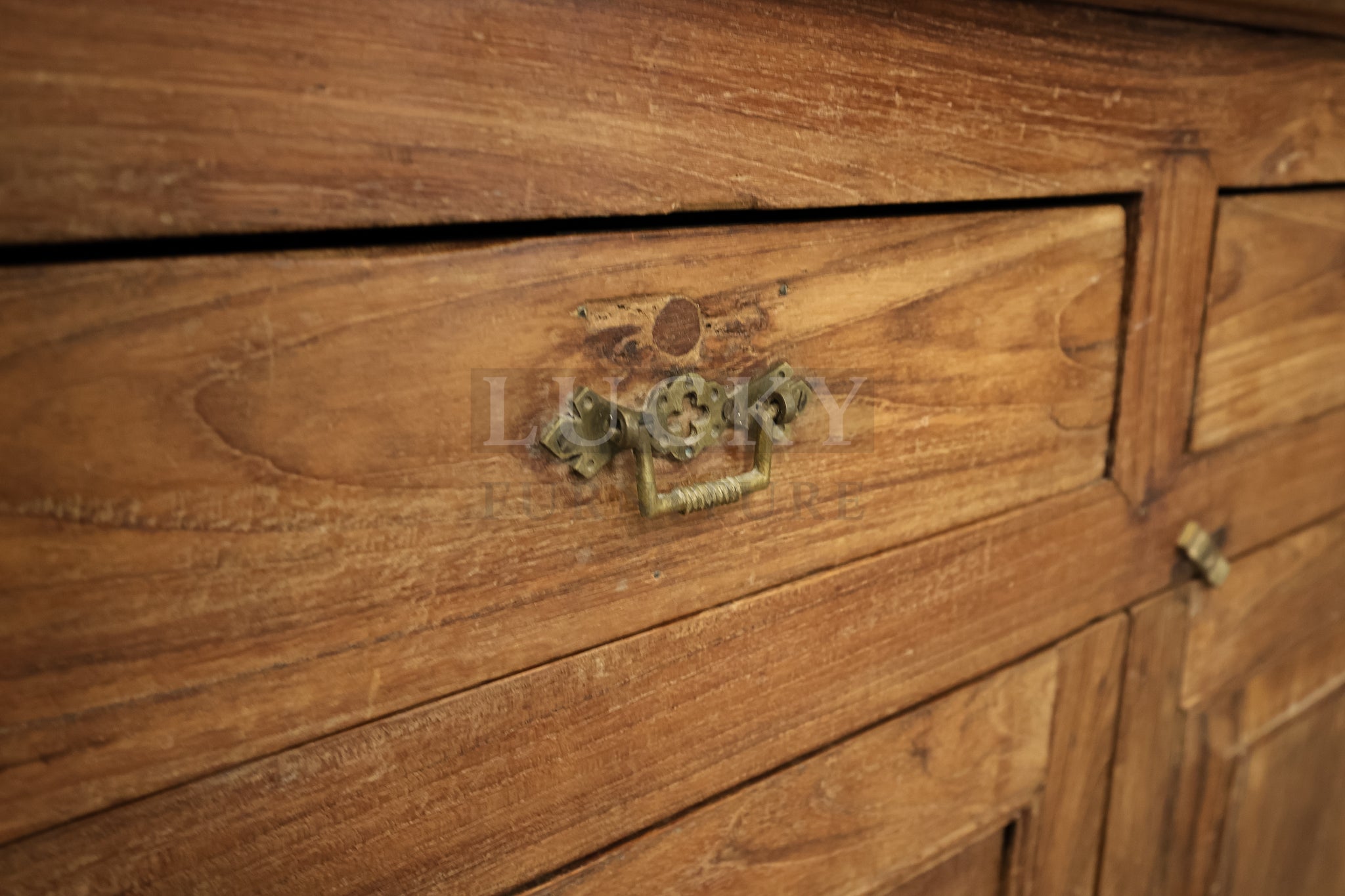 Vintage Victorian Cabinet teak wood.