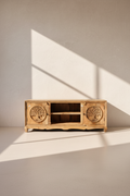 Mango wood tree of life tv stand.