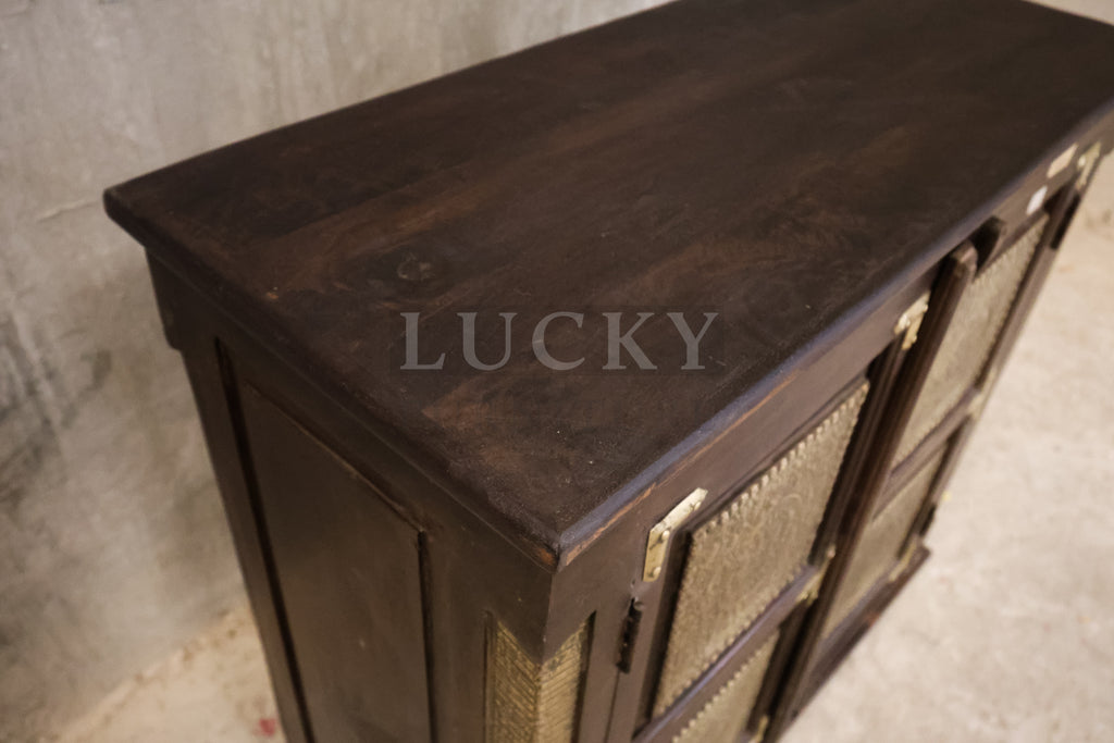 Classic design brass inlay sideboard.