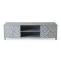 Bone Inlay Geometric TV Stand.