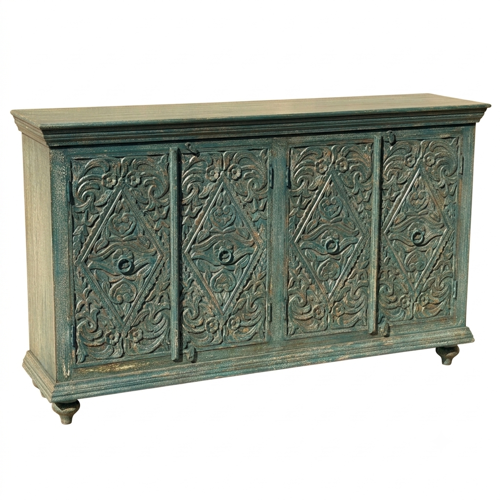 Carved sideboard.