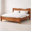 Live edge acacia wood bed