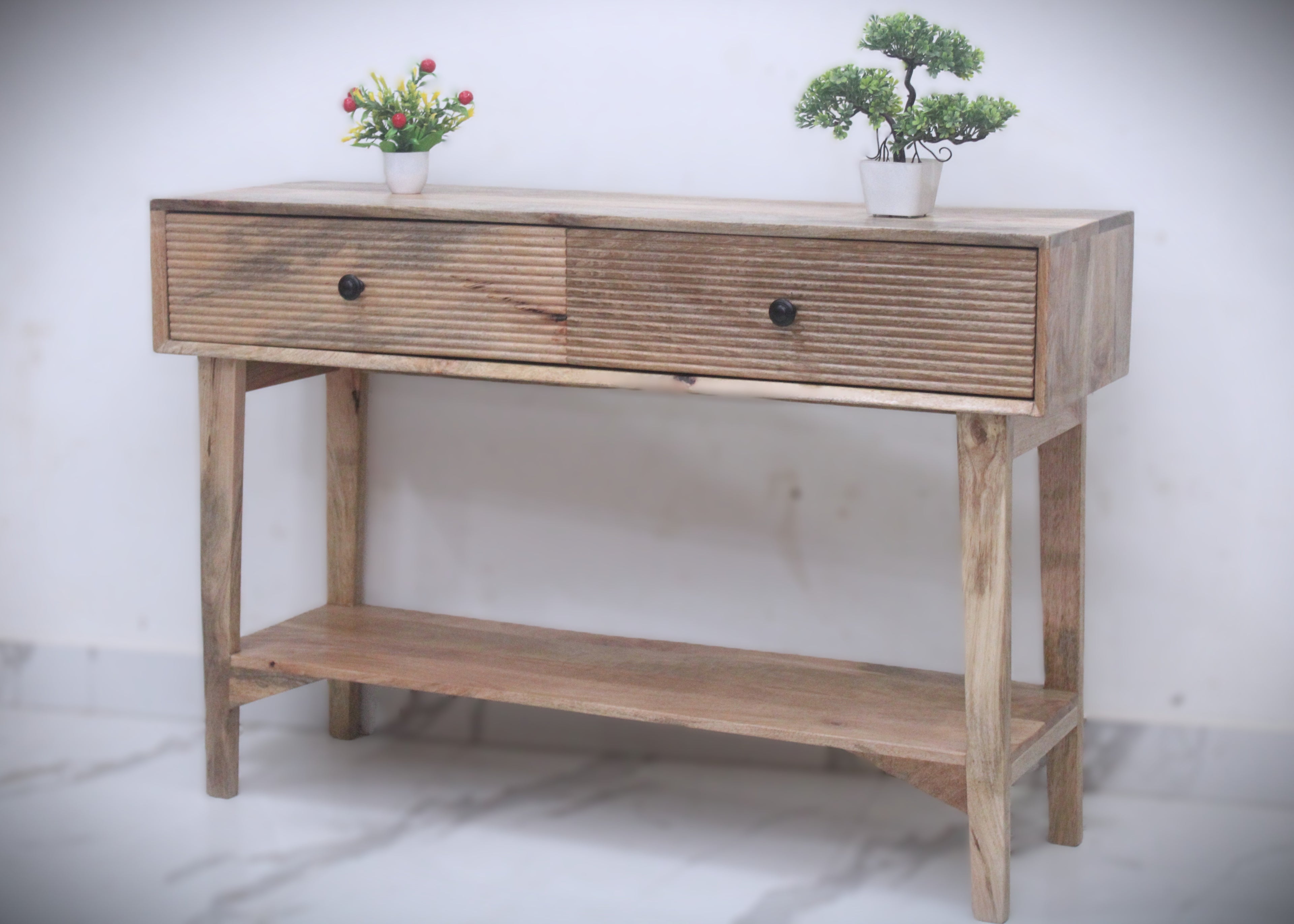 2 draw console fluted design