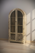 Arch glass cabinet