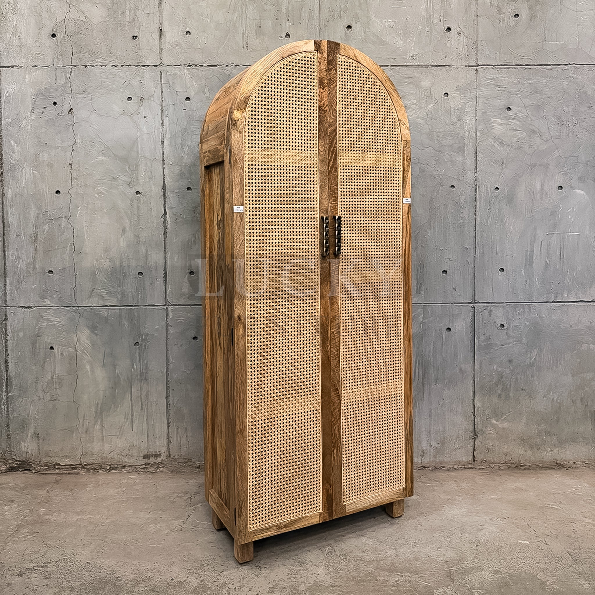 Arch rattan cabinet