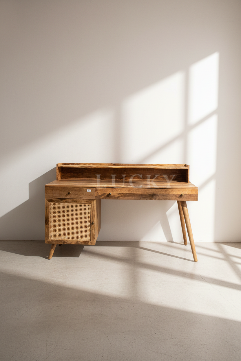 Rattan desk