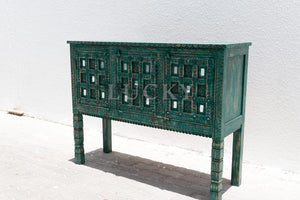 Glass inlay sideboard