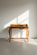 Rosewood curved legs desk