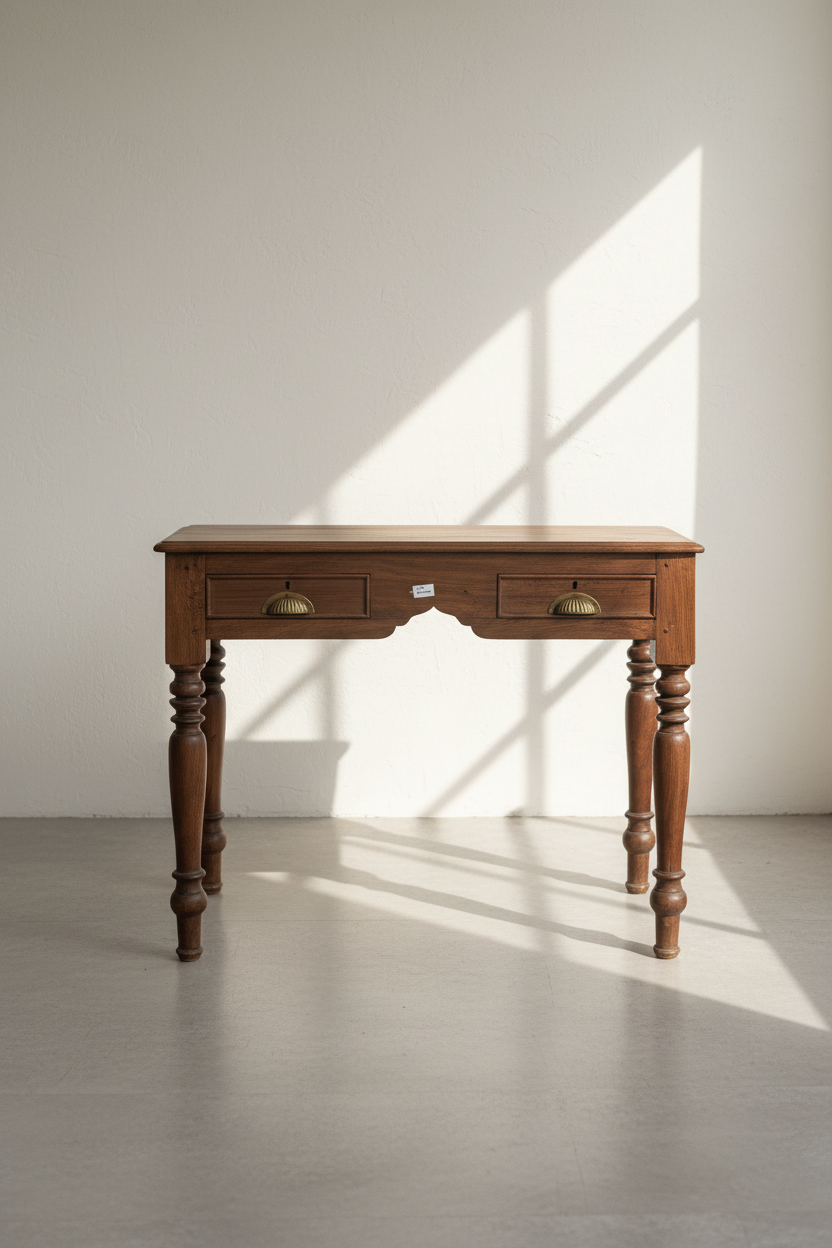 Vintage teak wood desk