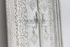 White wash mango wood door