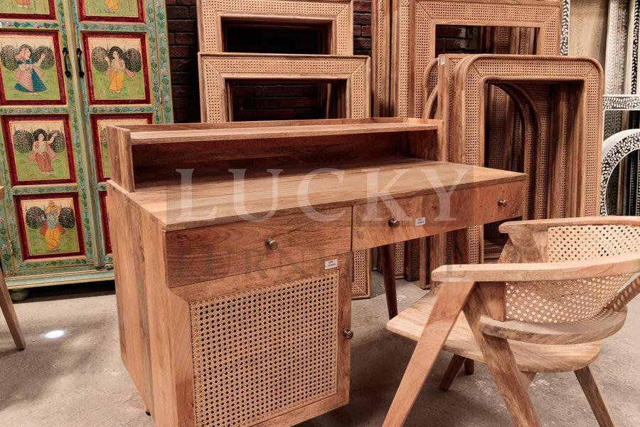 Rattan desk