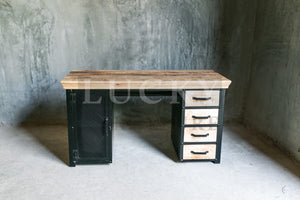 Mango wood and metal desk