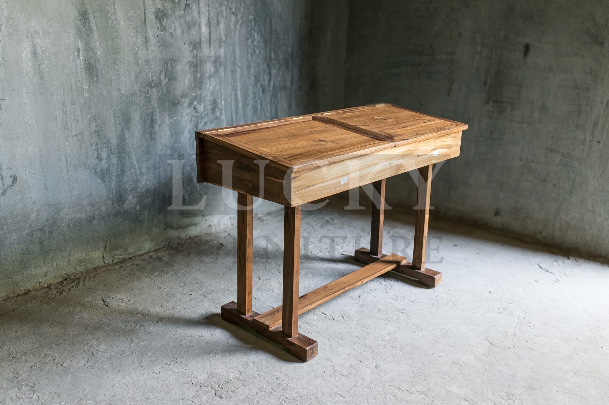 Teak wood desk