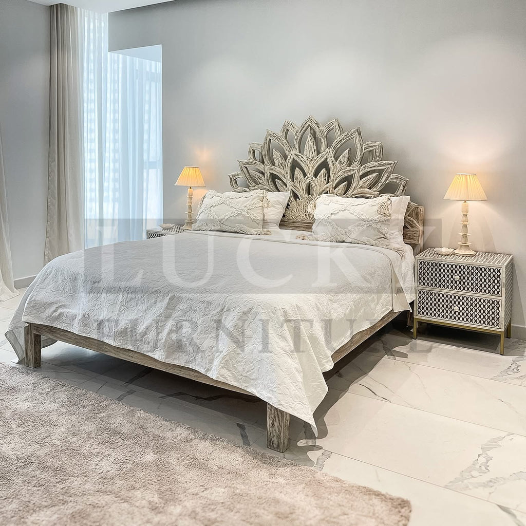 Carved bed