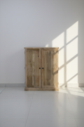 Fluted bar cabinet