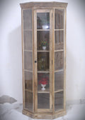 Corner glass cabinet