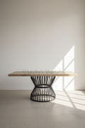 Recycle Design Dining table with KLOUVI Base