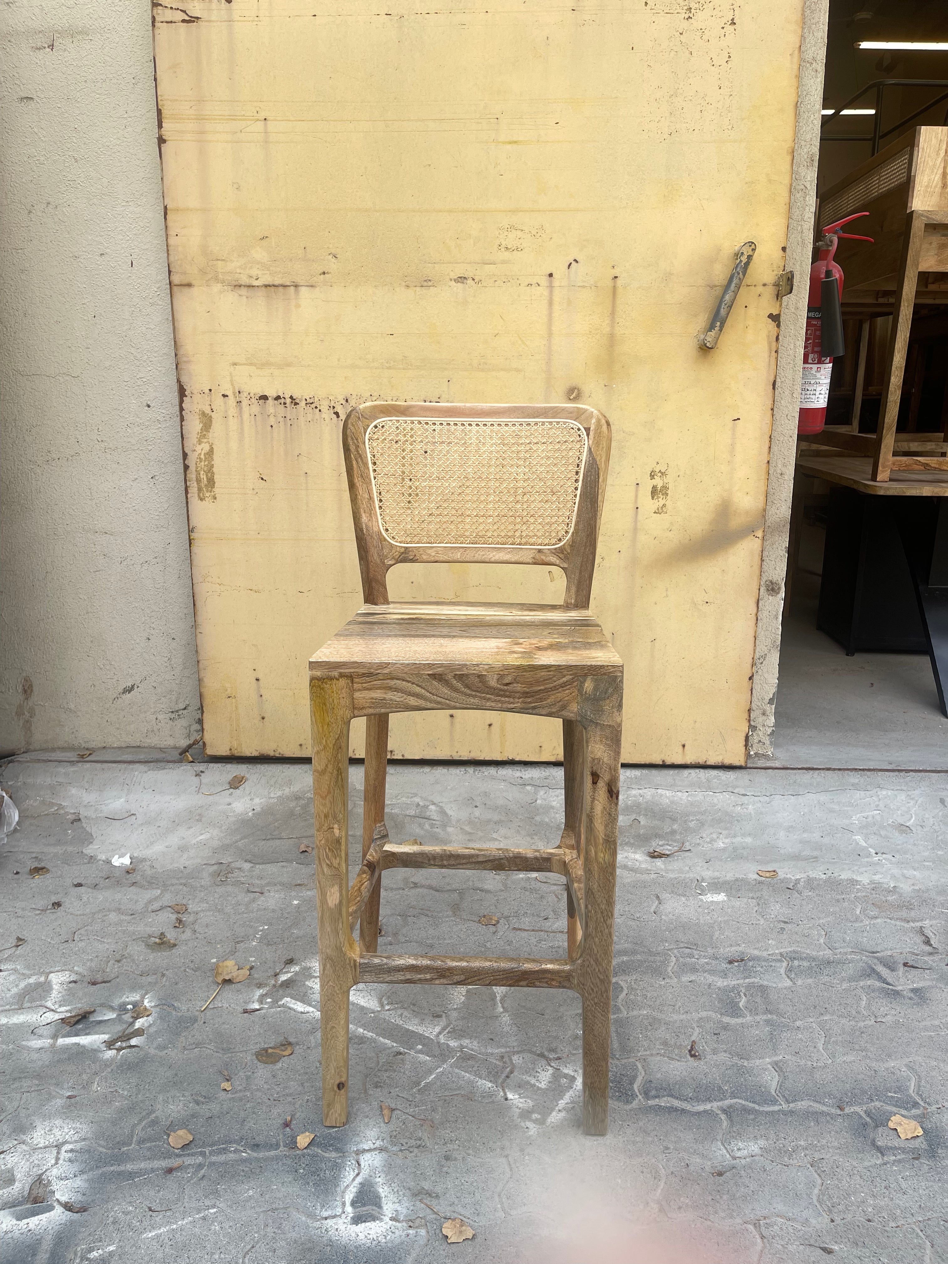 Rattan bar stool