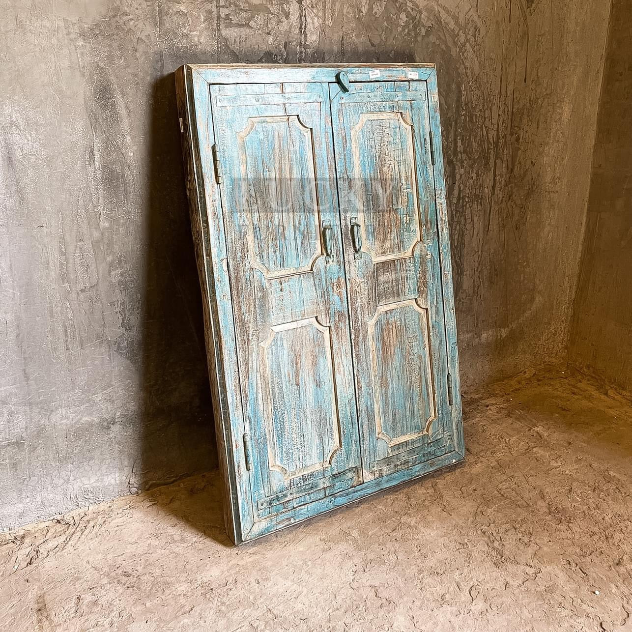 Vintage blue window