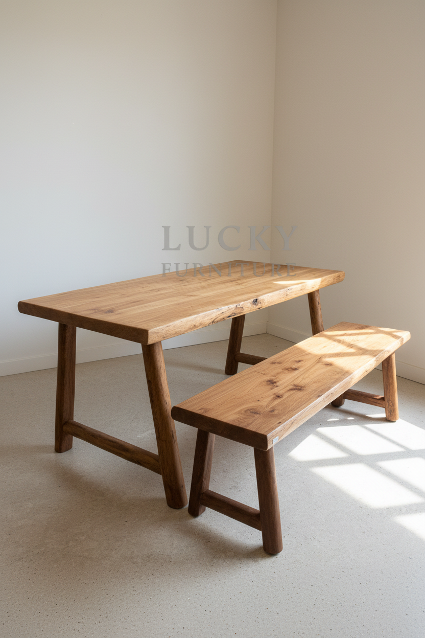 Teak wood dining table