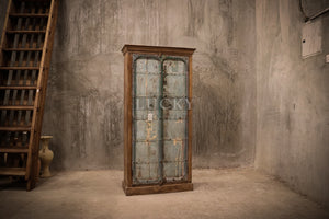 Vintage door vibrant cabinet
