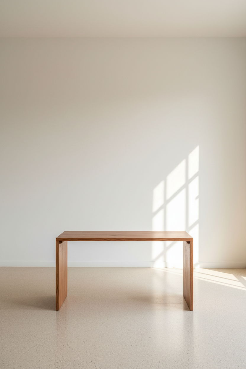 Live edge acacia wood console