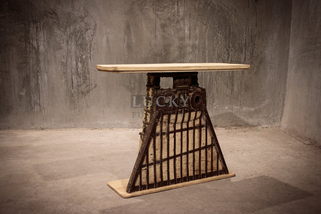 Old Ox cart console