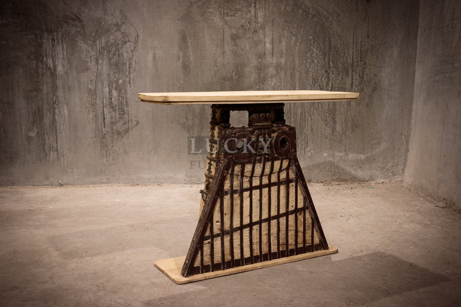 Old Ox cart console