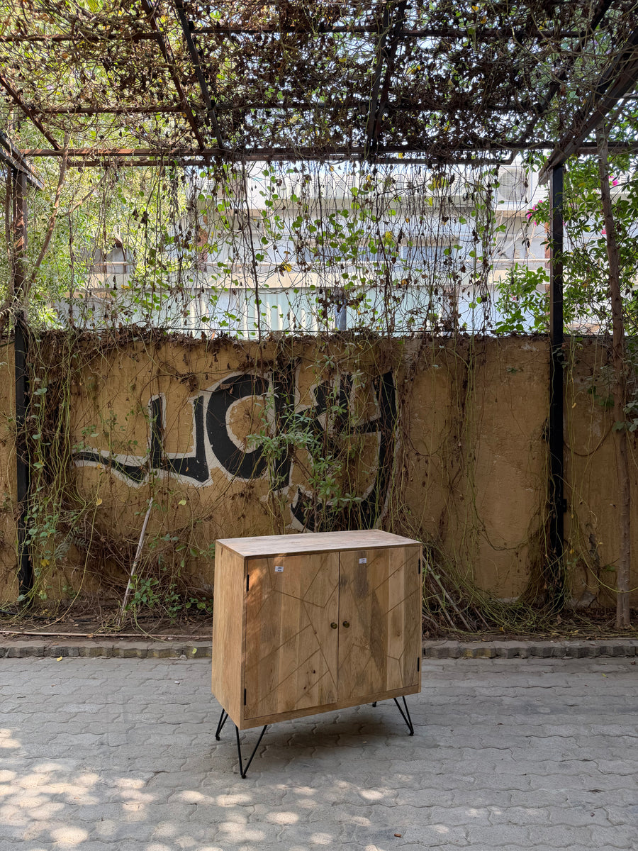 Brass inlay sideboard