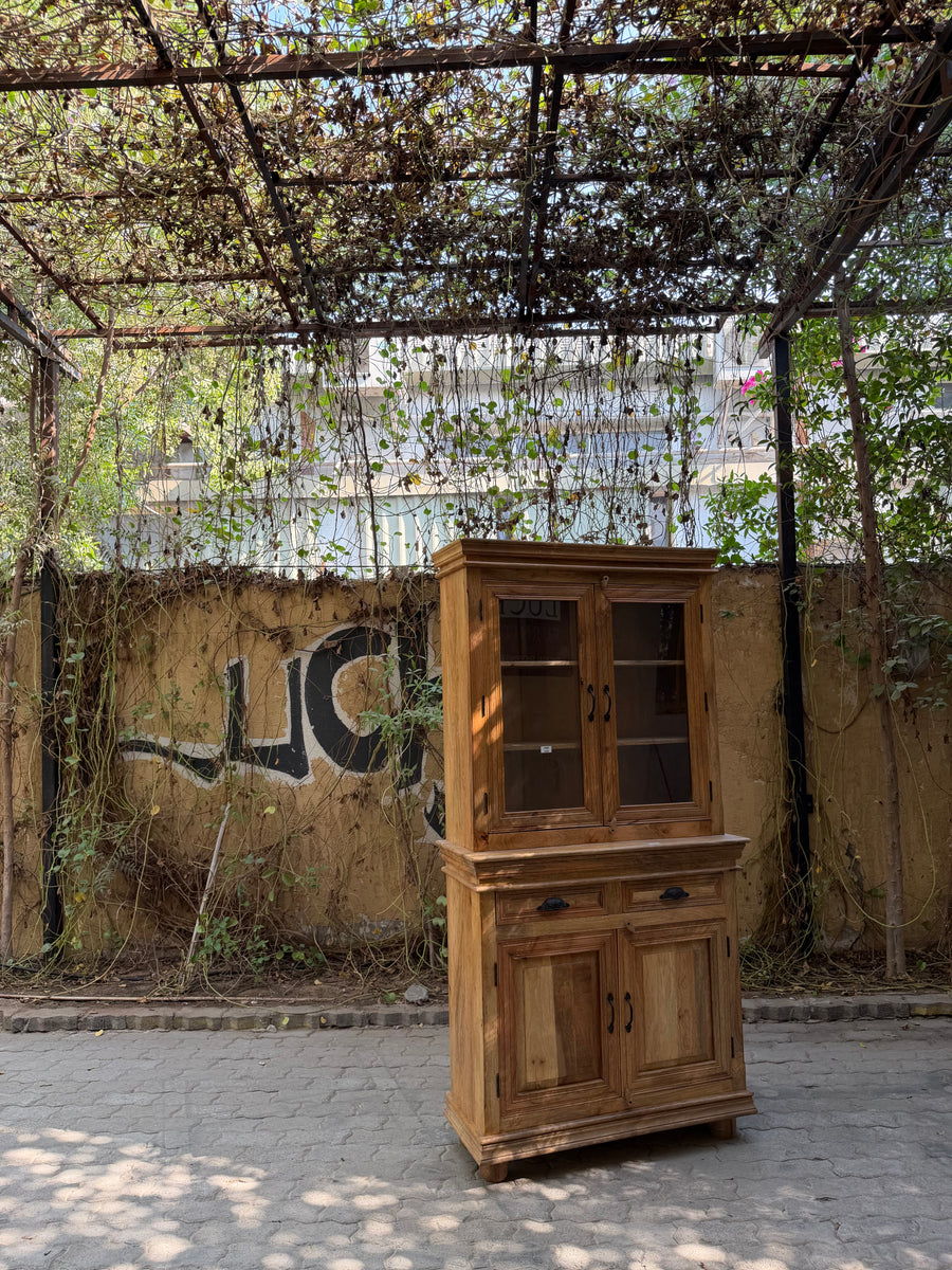 Farmhouse style glass cabinet