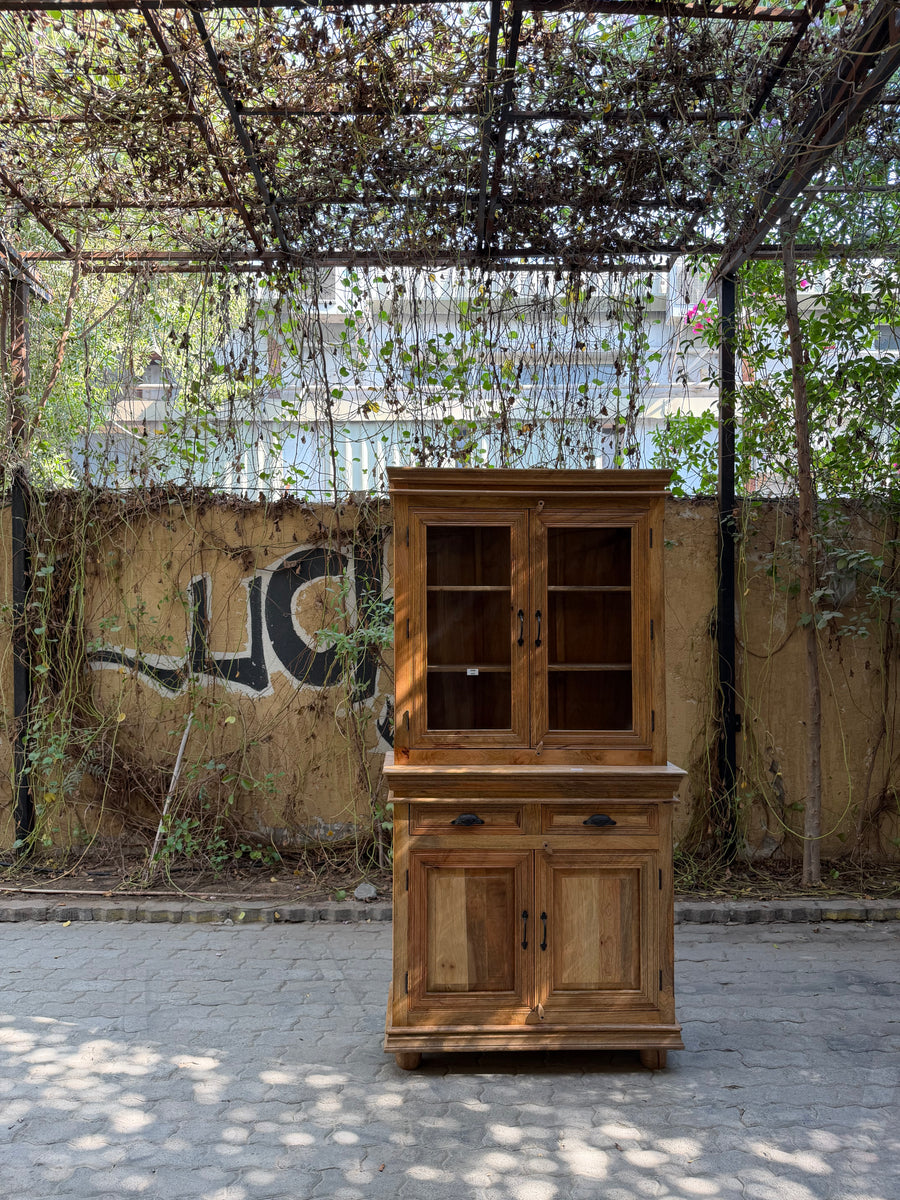 Farmhouse style glass cabinet