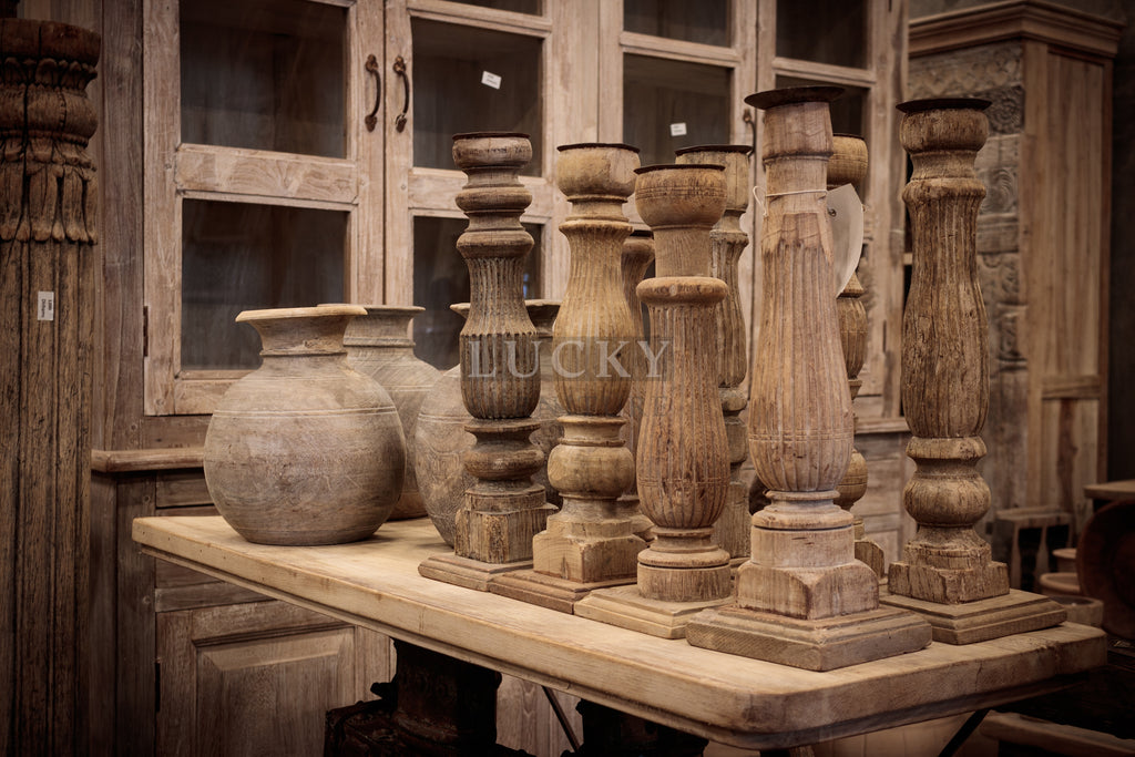 Old candle stands